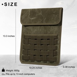 Gexmil Protective Laptop Sleeve for 13-13.3 Inch, MacBook Pro 13 M2(2022) M1(2021) Case, Cover for MacBook Air 13 M4 M3 M2 M1(2025-2020), Military Vintage Style,Army Green