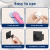 BXUYAOXMC 4 Pcs Self Adhesive Towel Hooks Square Adhesive Hooks