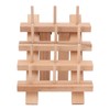 12 Spools Wooden Sewing Thread Holder Foldable Bobbin Hanging Rack
