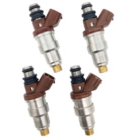 Germban 23250-75050 4pcs Set Fuel Injectors 2 Holes Replacement for Toyota 1996-2000 4Runner 1995-2000 Tacoma 1996-1998 T100 2.7L-L4 FJ377 23209-79095