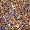 Rockcloud 1 lb Tiger's Eye Tumbled Chips Crushed Stone Healing