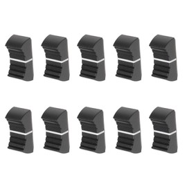 Rebower 10pcs Potentiometer Mixer Rader Cap Potentiometer Knob Potentiometer Control Switch Knob 4x1.2mm Shaft Switch Cover Plastic Black