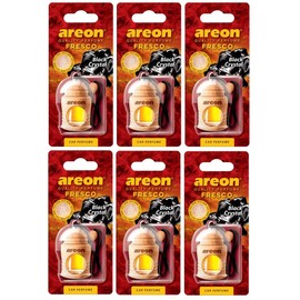 Areon Fresco Car Air Freshener Black Crystal 4 Milliliters Multi Pack Of 6