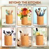 Bamboo Utensil Holder, Large Utensil Holders for Kitchen Counter, Bamboo