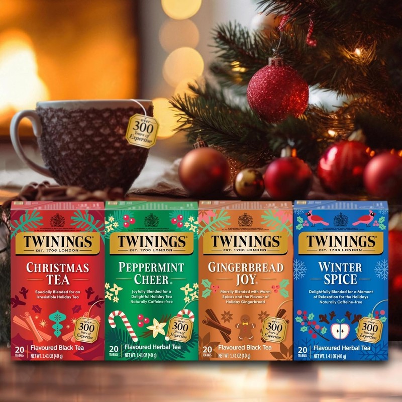 Twinings Holiday Sweet & Spicy Tea Variety 2-Pack – Caffeinated