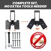 2 PCS 2x4 Target Stand Brackets,Heavy Duty Steel A-Frame Swing
