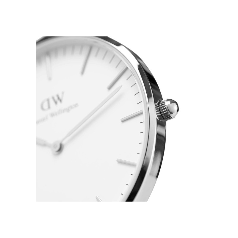 Daniel Wellington Classic Sheffield, Black/Silver Watch, 36mm, Leather, for Women