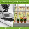 Juexica 4 Pcs 17.7 x 6.1 Inch Plant Tray Plastic