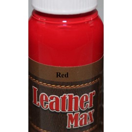 Leather Max Large Project Leather and Vinyl Repair Kit - Restorer of Your Furniture, Jacket, Sofa or Car Seat, Super Easy Instructions, Restore Any Material, Bonded, Pleather, Genuine (Red)