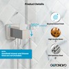 gotonovo Brushed Nickel Wall Supply Elbow Solid Brass Wall Mounted