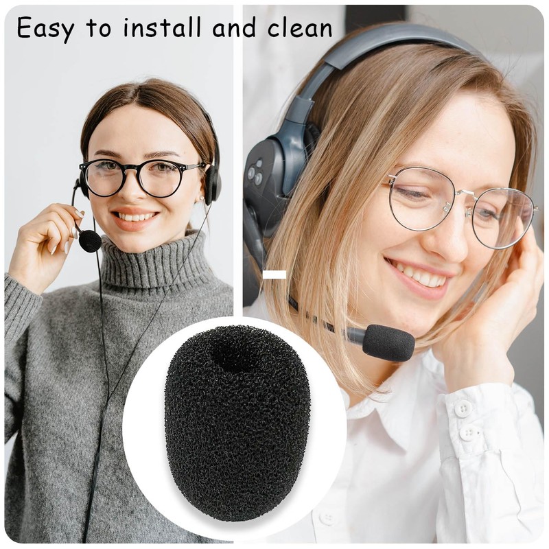 30 Pack Mini Size Lapel Headset Mic Foam Covers Microphone