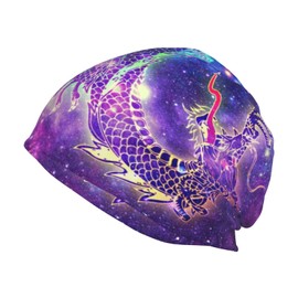 Cool Dragon Style Beanie Cap,Fashion Slouchy Beanie Hat Knit Hat Cap Winter Summer Warm Headscarf for Adults Teens