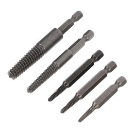 Operitacx 5Pcs Broken Screw Extractor Damaged Bolt Remover Tool for Stripped Screws Portable and Easy to Use for Handyman Repairs and Machinery Maintenance
