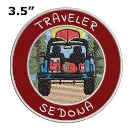 Traveler! Sedona Embroidered Premium Patch DIY Iron-on or Sew-on Decorative Badge Emblem Vacation Souvenir Travel Gear Clothes Appliques Wildlife Explore Nature