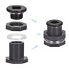 M METERXITY 3 Sets PVC Bulkhead Fitting Long Thread Bulkhead