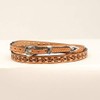 M&F Western Products MF Brown Tooled Band with Laced Edge