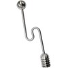 304 Stainless Steel Honey Dipper, Curved Handle Spoon for Tea