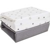 Cuddles Collection Magical Stars Crib Fitted Sheets (White)