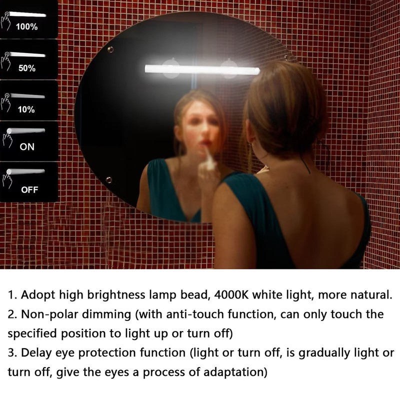 LED Mirror Lights Portable Vanity Make Up Light Bar USB