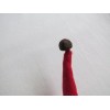 Santa HAT Christmas ornaments / package gift toppers 3pc set