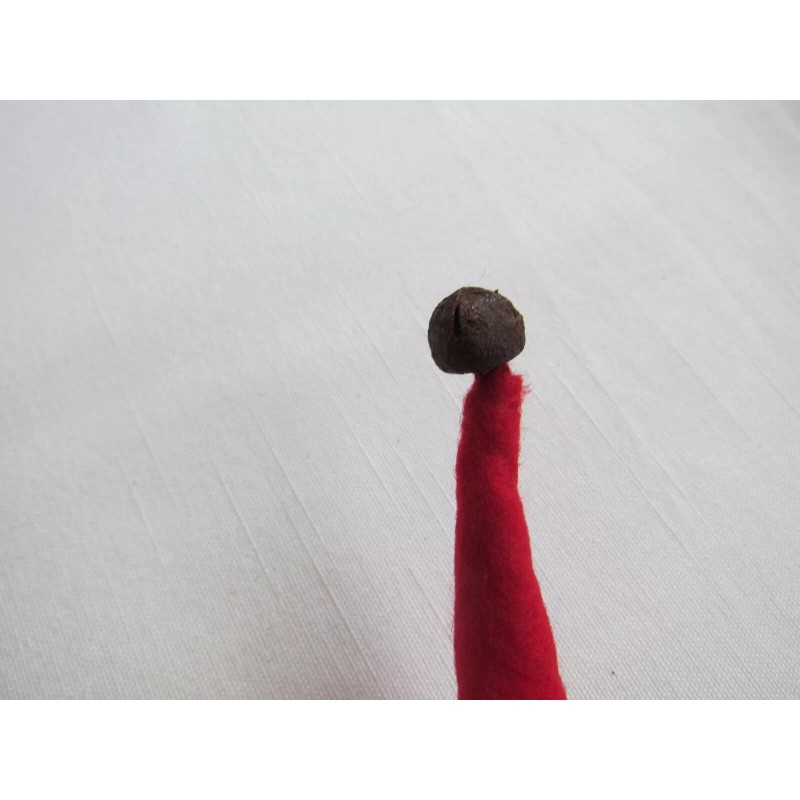 Santa HAT Christmas ornaments / package gift toppers 3pc set