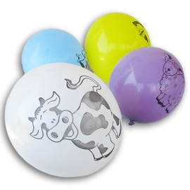 Farm Animal Balloons - 10 Pack - 11 Inch