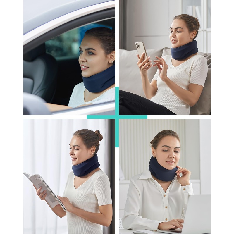 BLABOK Soft Foam Neck Brace, Universal Cervical Collar, Adjustable Neck