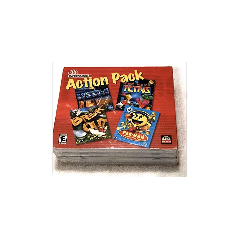 Action Pack: Missle Command/The Next Tetris/Break Out/Pac-man