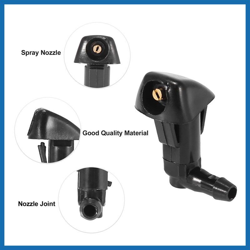 A ABSOPRO Front Windshield Washer Nozzle Sprayer Kit for Honda