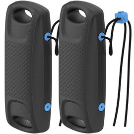 DEDU 22 Inch Boat Fenders for Docking, Upgraded EVA Boat Bumpers Portable with Integrated Locking Elastic Rope, Pontoon Bumpers Ideal Fender for Bass, Jet Ski, PWC and Yachts (Black 2 Pack)