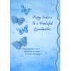 Designer Greetings Shimmering 3D Tip On Blue Butterflies, Die Cut