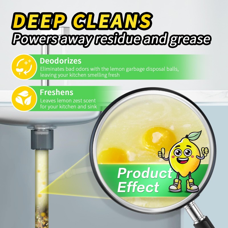 ifbaby 50 Count Garbage Disposal Cleaner and Deodorizer – Sink