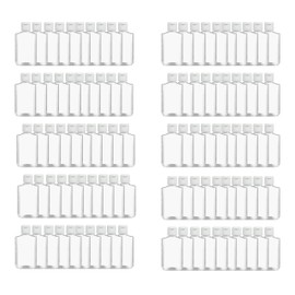 PQS 4 OZ Refillable Travel Bottles Flip-Top Cap - Liquids/Gels/Lotions (Empty Bottles) (100 Bottles)