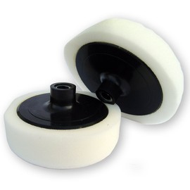Profi Polierschwamm 180 mm mit Rotationsteller Soft - Sparset 2tlg. für Poliermaschine mit Aufnahmespindel M14 für die perfekte Autopolitur