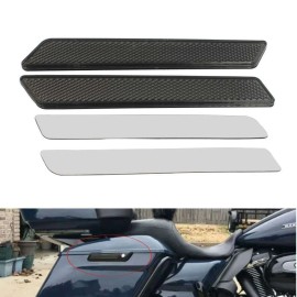 Trichtu Mount Smoke Reflector Saddlebag Latch Cover for Harley Touring Street Road Glide FLHT