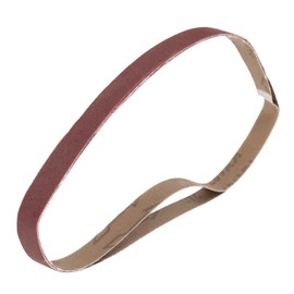 sourcing map 2pcs 1-1/2" x 30" Sanding Belts 240 Grits Aluminum Oxide Abrasive Belt Sander Paper Sanding Papers for Metal Wood Grinding Polishing, Reddish Brown