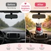 Cute Cat Car Pendant for Rearview Mirror Decor – 2D