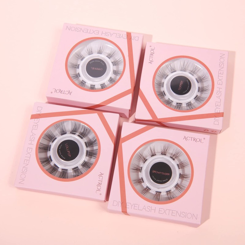 DIY Lash Extensions Individual Cluster 16mm Volume Eyelash Pack 12