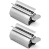 QWORK 2 Pieces Toothpaste Squeezer, Tube Squeezer, 304 Stainless Steel