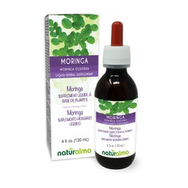 Naturalma Moringa (Moringa oleifera or Moringa Aptera) Leaf Alcohol-Free Tincture - 4 fl oz Liquid Extract in Drops - Herbal Supplement - Vegan