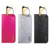 EZESO ESSENTIAL SKINCARE 3 Pack Eyeglass Cases - Soft Felt