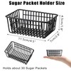 ELLDOO 2 Pack Sugar Packet Holder, Stackable Metal Sugar Basket