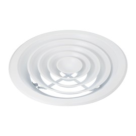 PATIKIL 11" Round Air Vent, Aluminum Ceiling Diffuser Air Supply or Exhaust Ventilation HVAC Air Conditioning Duct Covers for Home Office Warehouse, White
