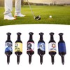 6PCS Mini Beer Bottle Golf Tees Plastic Funny Golfing Tees