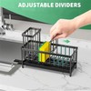 Kailecc Stainless Steel Kitchen Sink Organizer, Sink Caddy with Auto