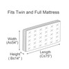 ComfortHome Mattress Bag for Moving and Storage, Fits Twin and