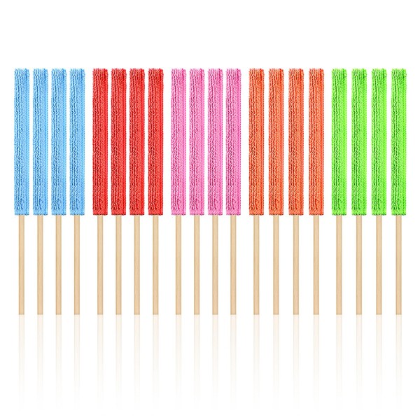 Hpmjz 20 PCS Microfiber Detail Duster Stick Mini Crevice Cleaning