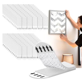 YOKRWO Small Picture Hanging Strips Heavy Duty，36-Pairs(72 Strips)，Sticky Picture Hangers for Walls，Damage Free Hanging Poster Hangers，Picture Hanging Kit Without Nails Refill Adhesive Poster Strips