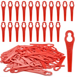 Replacement Blade Set Grass Trimmer Accessories, 100 Pieces Grass Trimmer Blade Plastic Replacement Blade Set Plastic Blade for GE-CT 18 Li Kit/Li-Solo, GC-CT 18/24 Li-Solo/Li P-Solo/Li P Kit, FRT18A