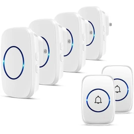 FullHouse Wireless Doorbell Kit Waterproof, Distinguish Front and Back Door